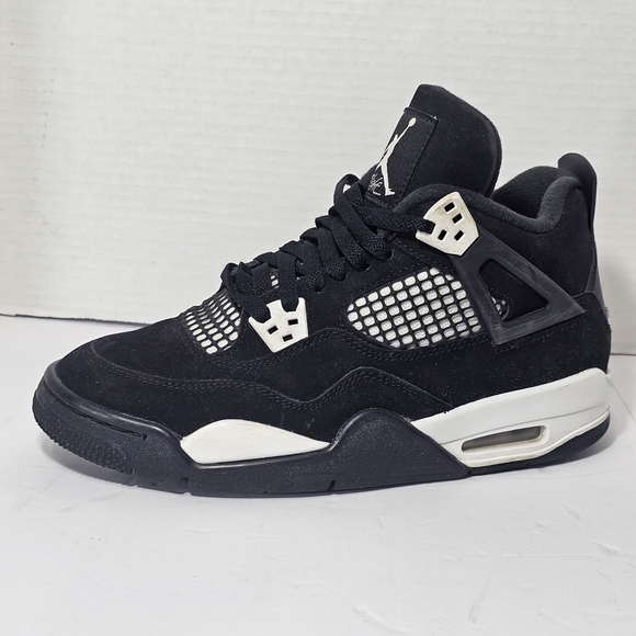 Air Jordan 4 Retro White Thunder (GS) Black/White-Black FQ8213-001 Size 7Y - Picture 2 of 14